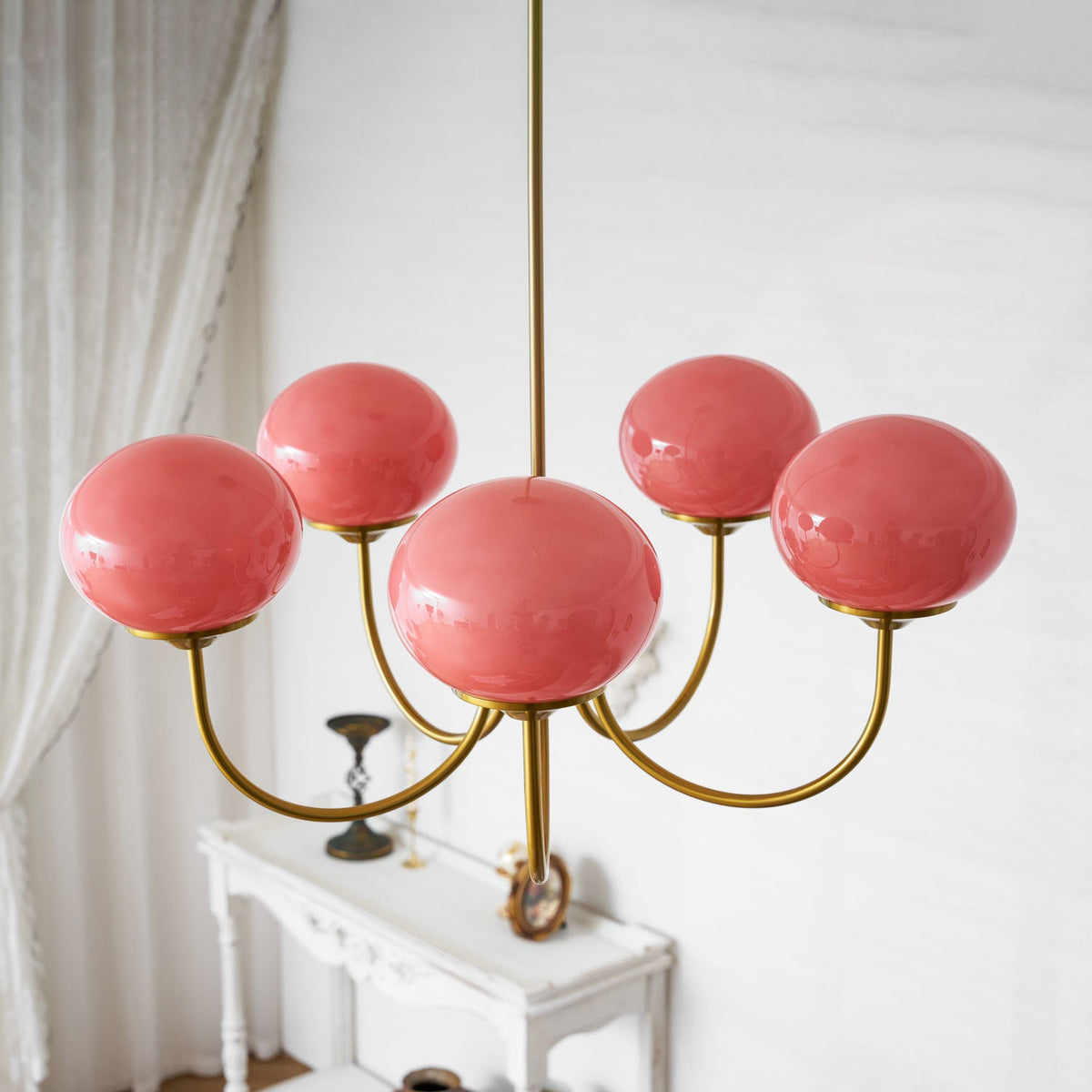 Mallow Glass Shade Chandelier