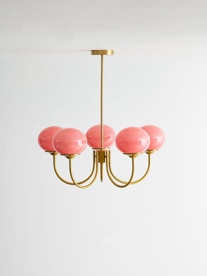 Mallow Glass Shade Chandelier
