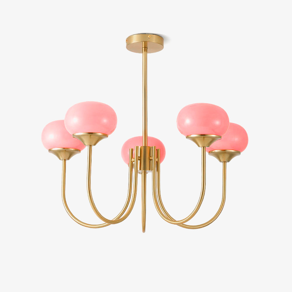 Mallow Glass Shade Chandelier