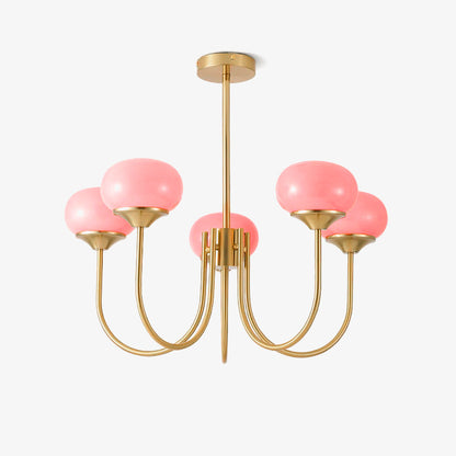 Mallow Glass Shade Chandelier
