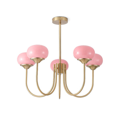 Mallow Glass Shade Chandelier