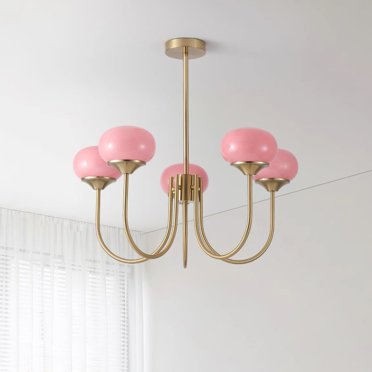 Mallow Glass Shade Chandelier