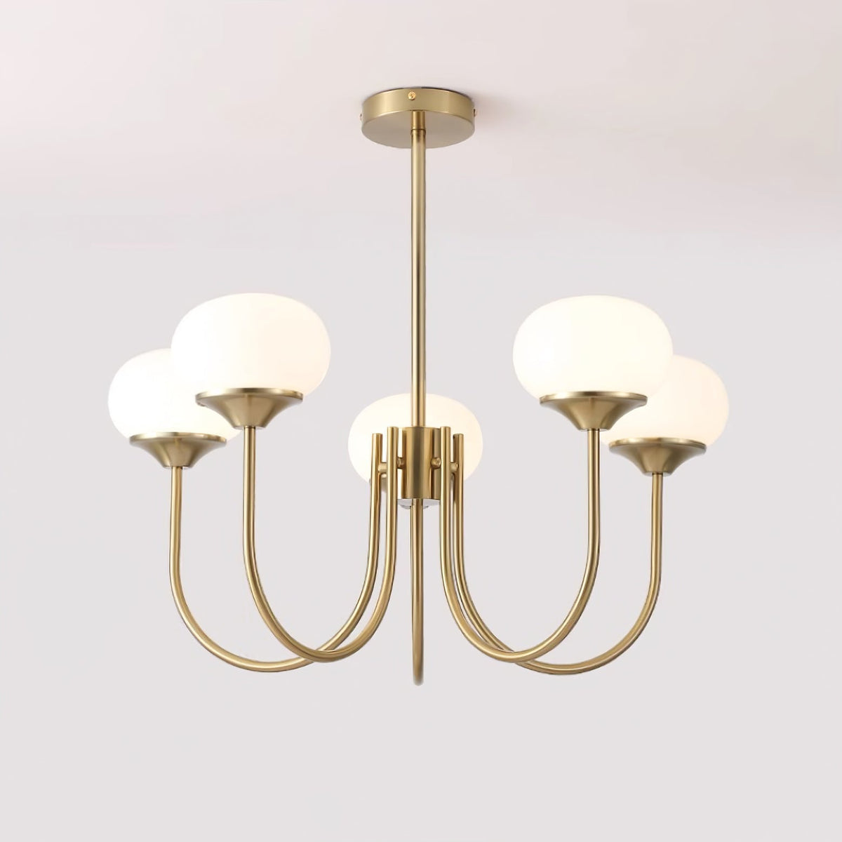 Mallow Glass Shade Chandelier