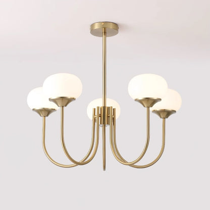 Mallow Glass Shade Chandelier