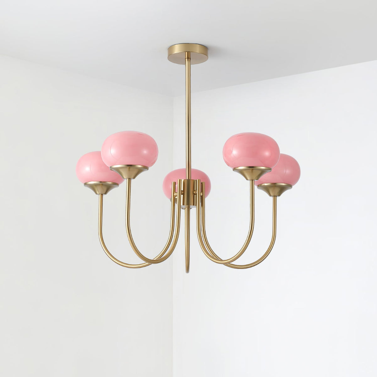 Mallow Glass Shade Chandelier