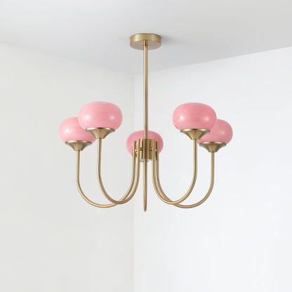 Mallow Glass Shade Chandelier