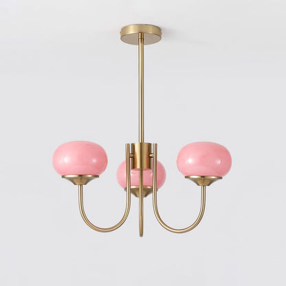 Mallow Glass Shade Chandelier
