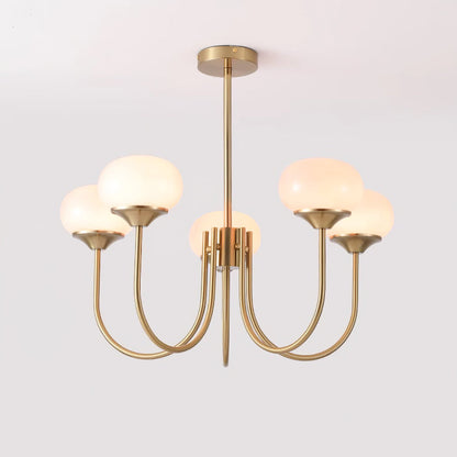Mallow Glass Shade Chandelier