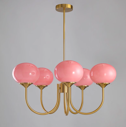 Mallow Glass Shade Chandelier