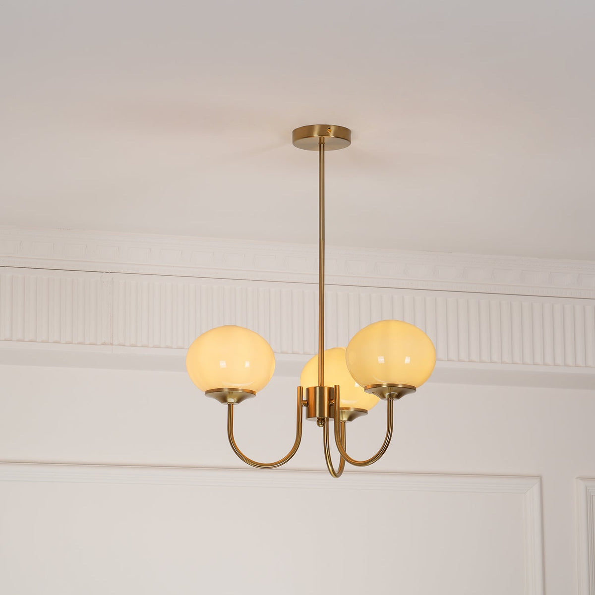 Mallow Glass Shade Chandelier