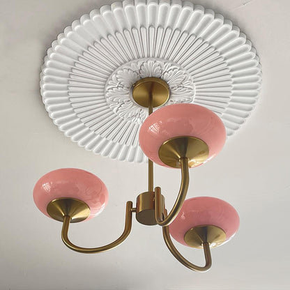 Mallow Glass Shade Chandelier