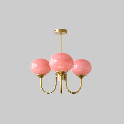 Mallow Glass Shade Chandelier