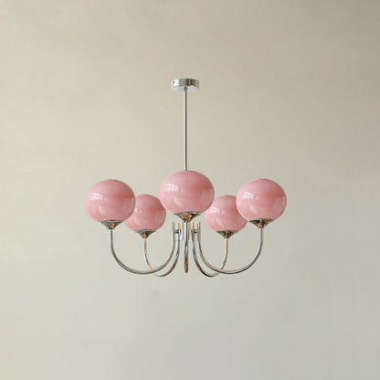 Mallow Glass Shade Chandelier