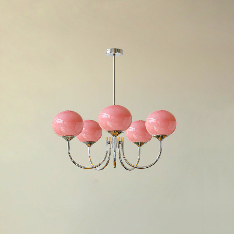 Mallow Glass Shade Chandelier