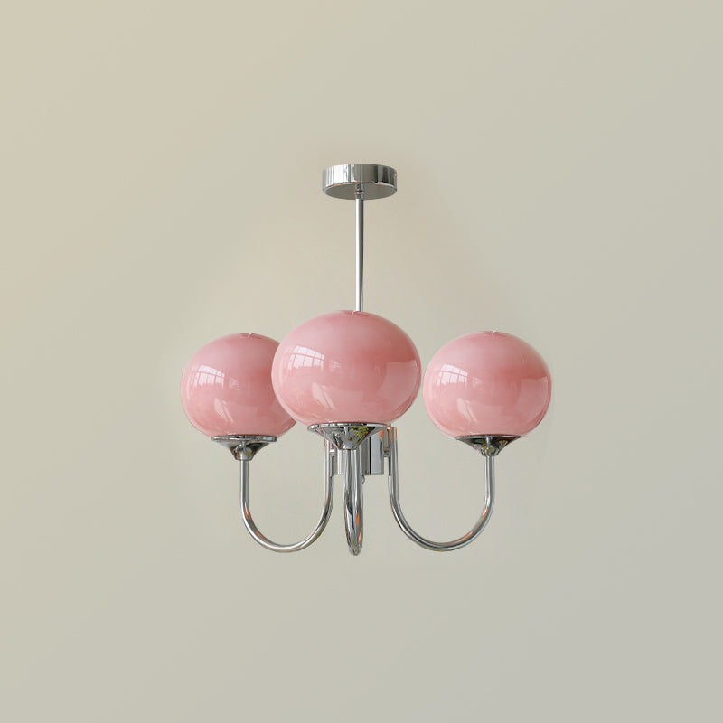 Mallow Glass Shade Chandelier