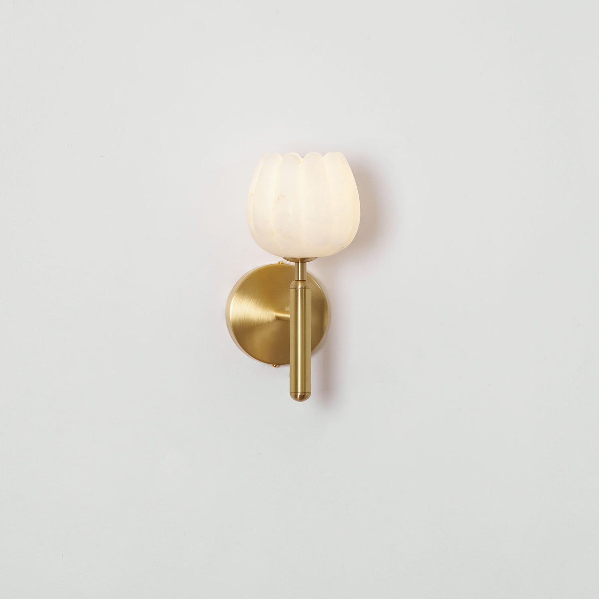 Mian Alabaster Flower Wall Sconce