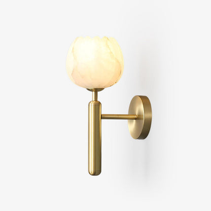 Mian Alabaster Flower Wall Sconce