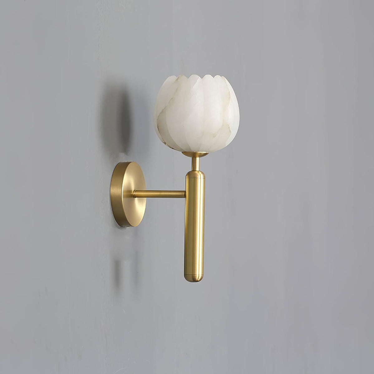 Mian Alabaster Flower Wall Sconce