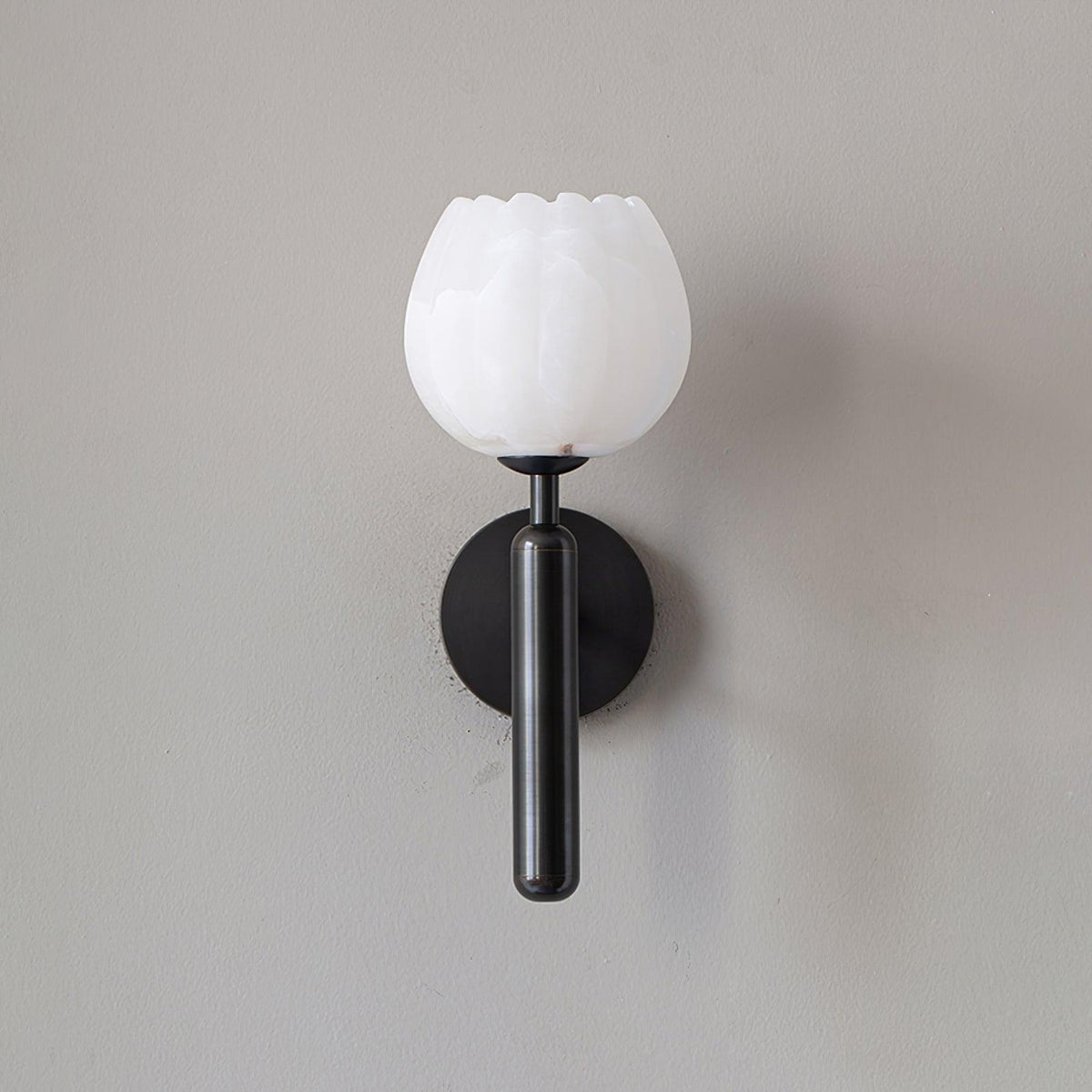 Mian Alabaster Flower Wall Sconce