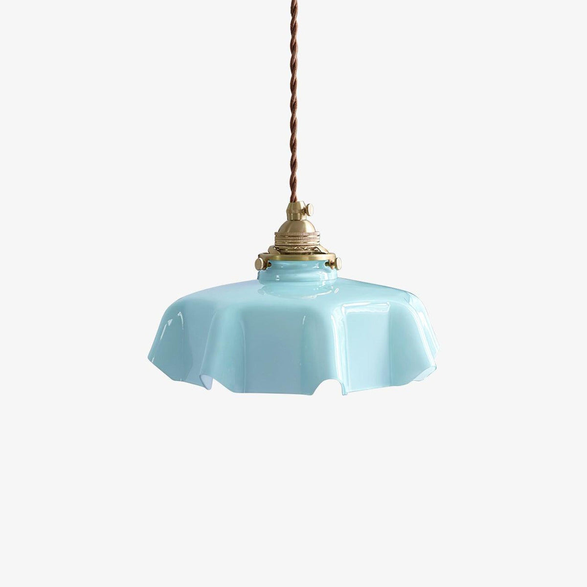 Hyacinth Pleated Glass Pendant Light