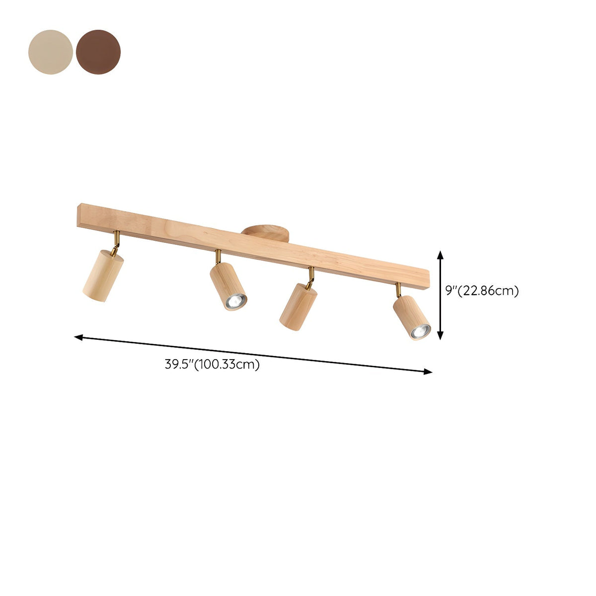 Rafter Wood Beam Spotlight Ceiling Light