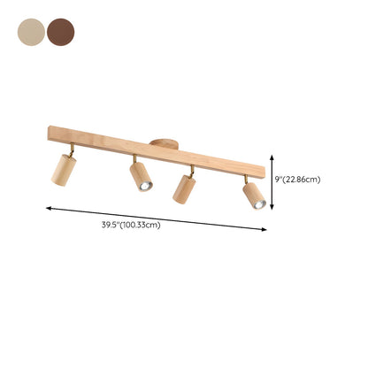 Rafter Wood Beam Spotlight Ceiling Light