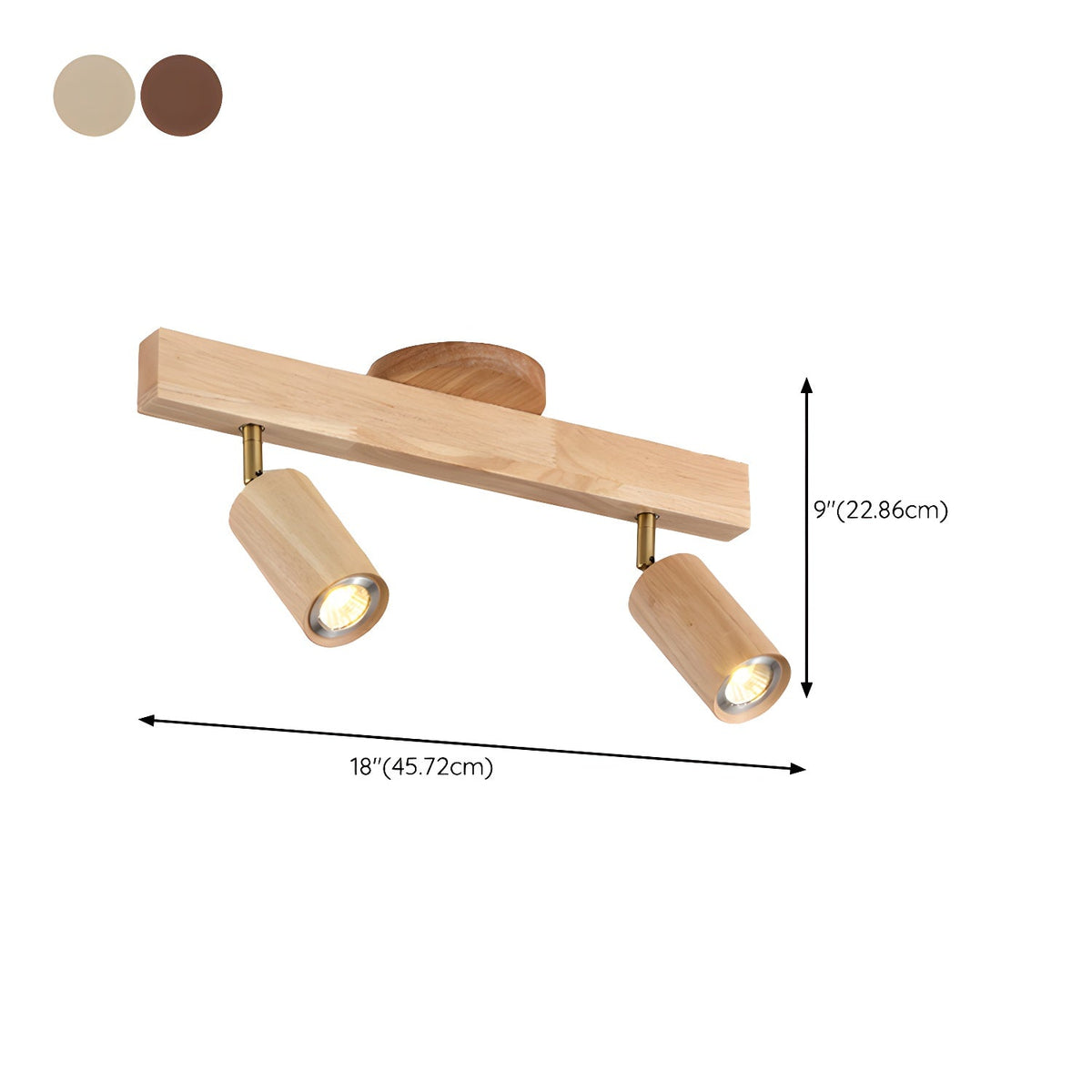 Rafter Wood Beam Spotlight Ceiling Light