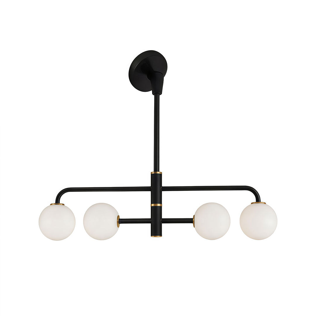 Corin Black Semi Flush Mount