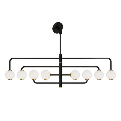 Corin Black Semi Flush Mount