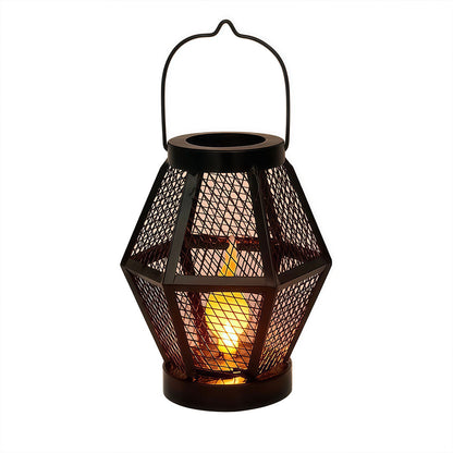 Wick Solar Mesh Lantern