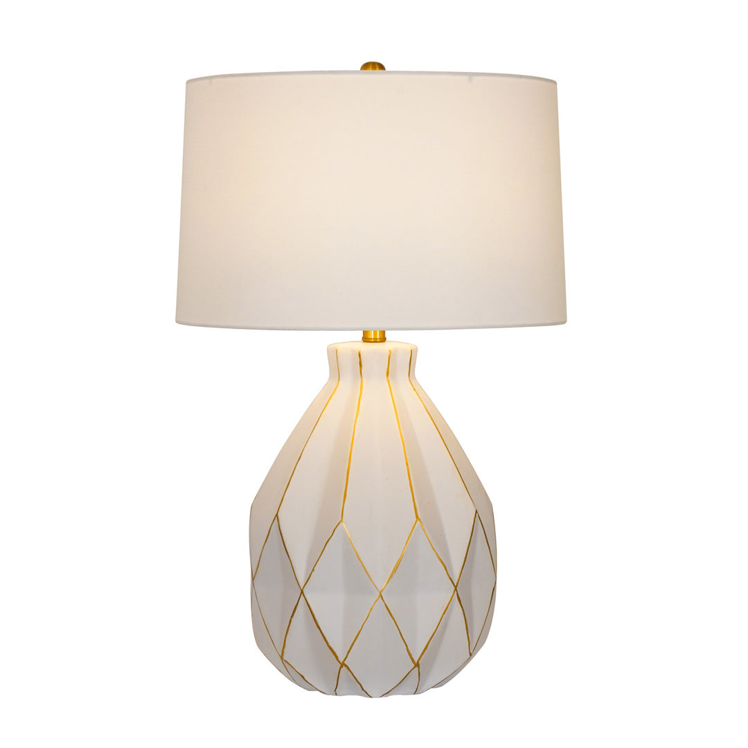 Clara White Ceramic Table Lamp