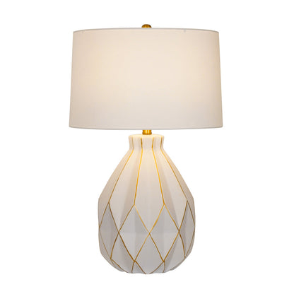 Clara White Ceramic Table Lamp