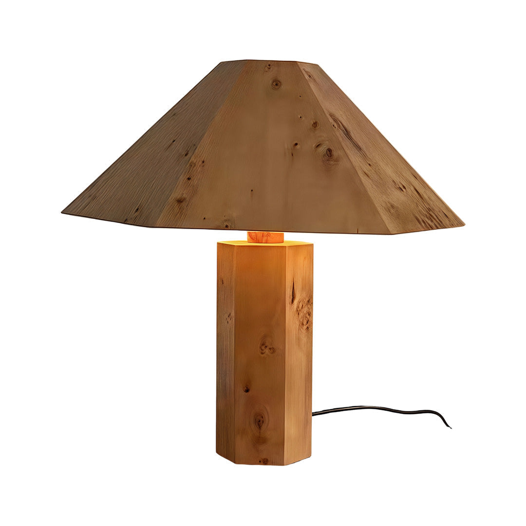 Rowan Burl Wood Table Lamp