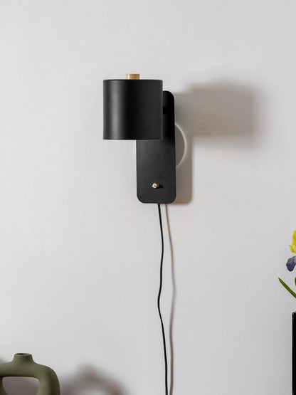 Pivo Plug In Cylinder Wall Lamp