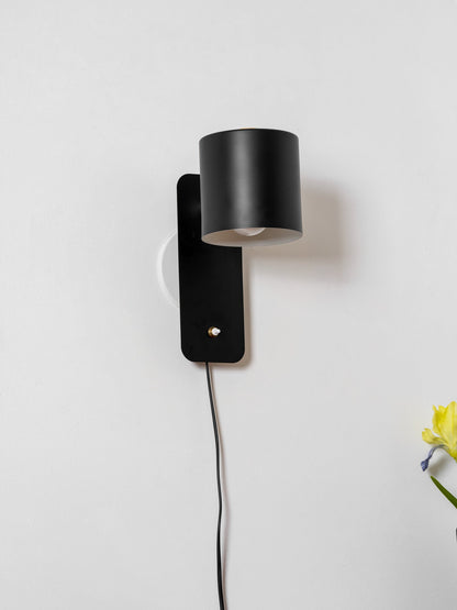 Pivo Plug In Cylinder Wall Lamp