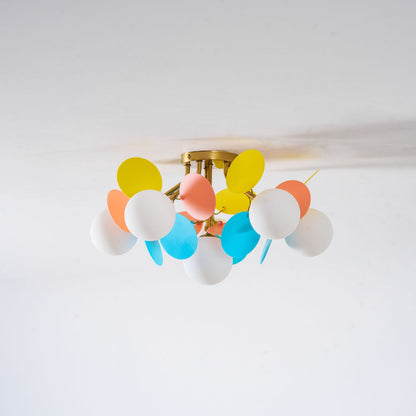 Macaron Pastel Disc Ceiling Light