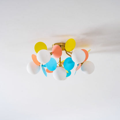 Macaron Pastel Disc Ceiling Light
