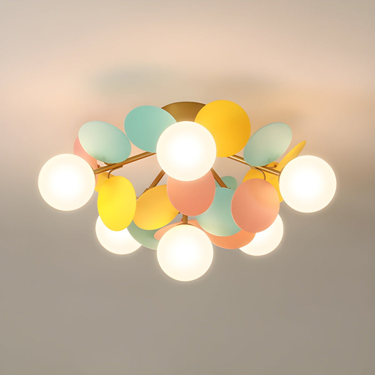 Macaron Pastel Disc Ceiling Light