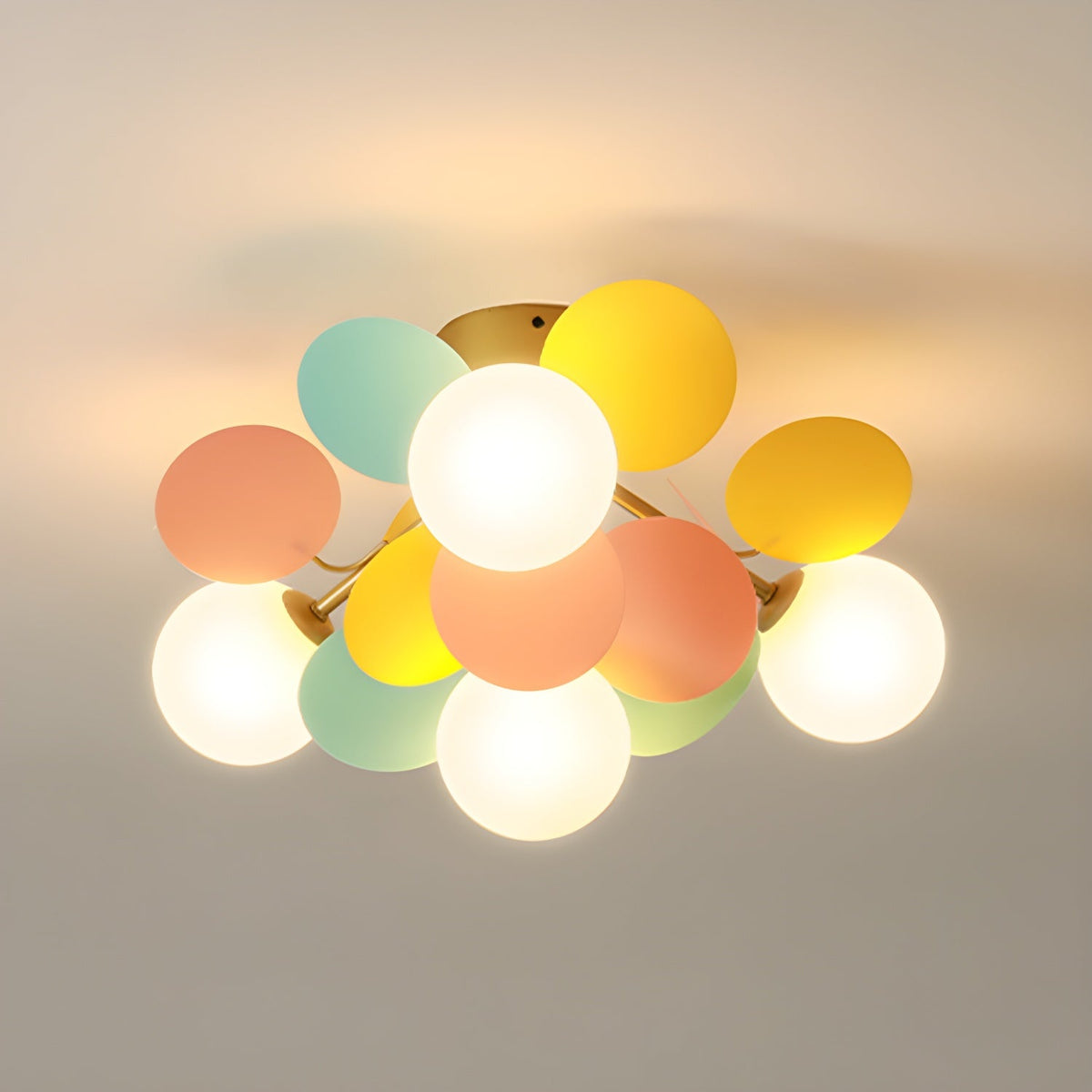 Macaron Pastel Disc Ceiling Light