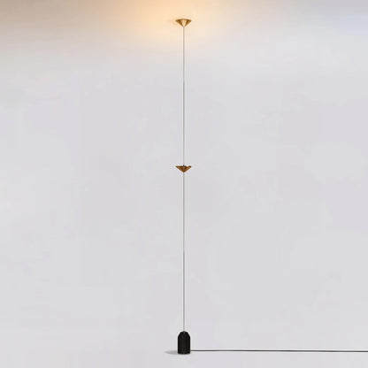 Soreluna Floor to Ceiling LED Floor Lamp with Marble Base