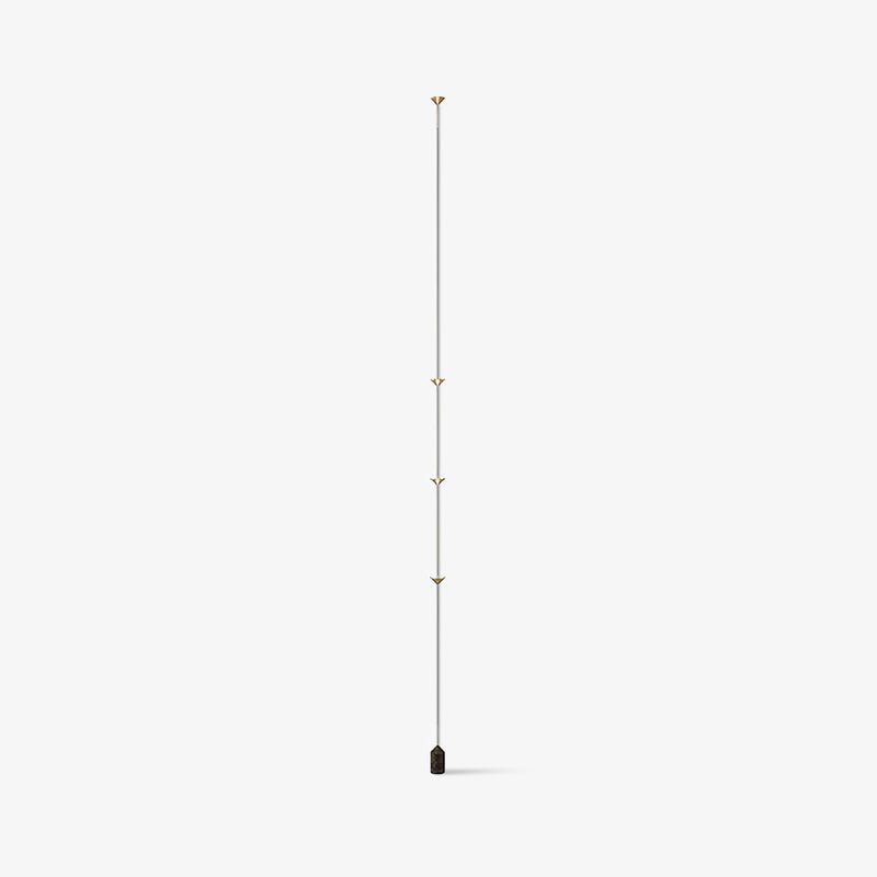 Soreluna Floor to Ceiling LED Floor Lamp with Marble Base