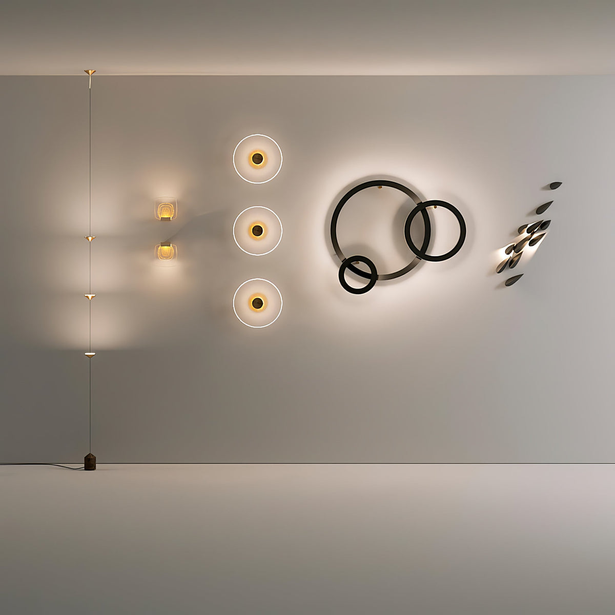 Soreluna Floor to Ceiling LED Floor Lamp with Marble Base