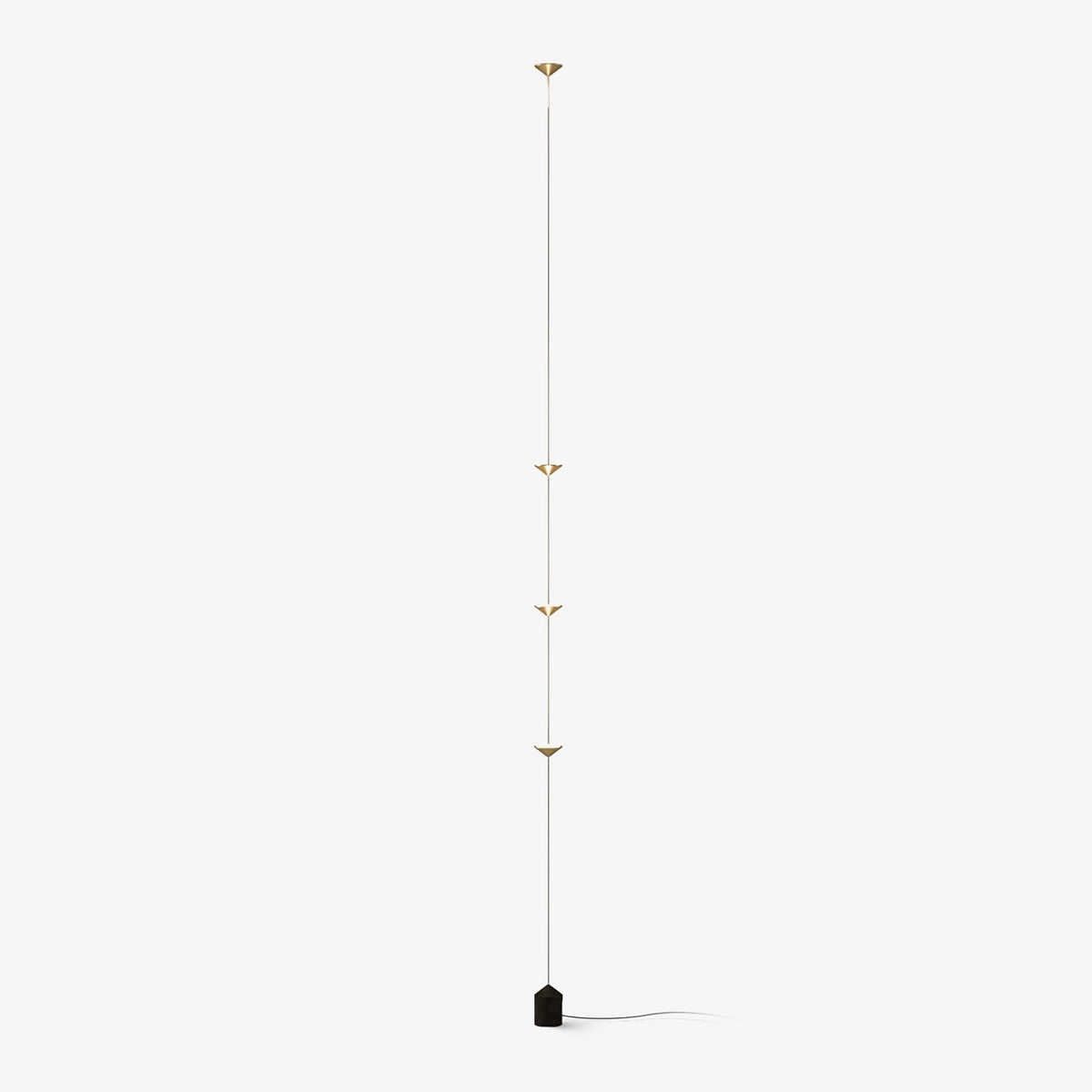 Soreluna Floor to Ceiling LED Floor Lamp with Marble Base