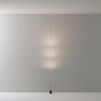 Soreluna Floor to Ceiling LED Floor Lamp with Marble Base