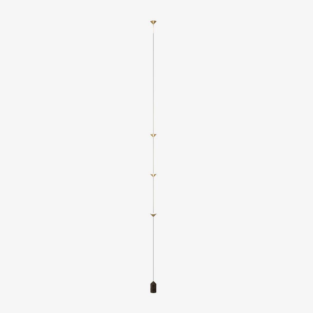 Soreluna Floor to Ceiling LED Floor Lamp with Marble Base