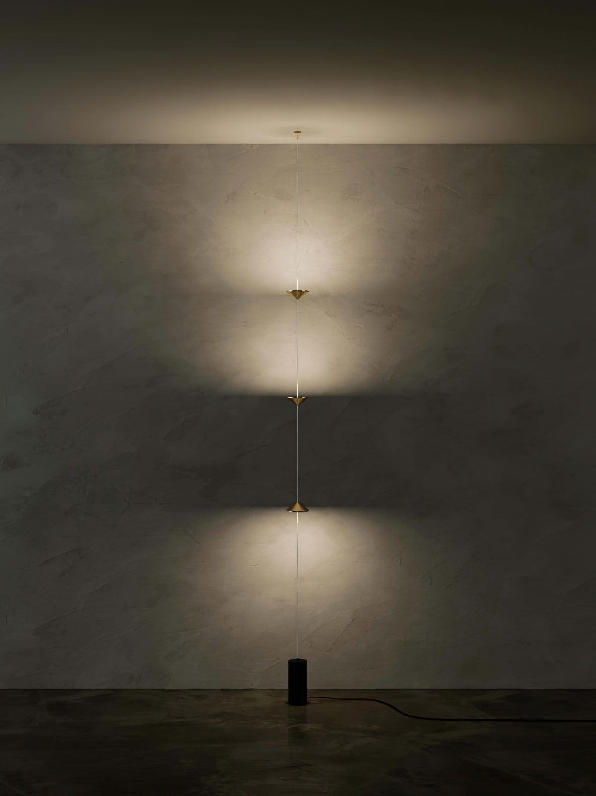 Soreluna Floor to Ceiling LED Floor Lamp with Marble Base