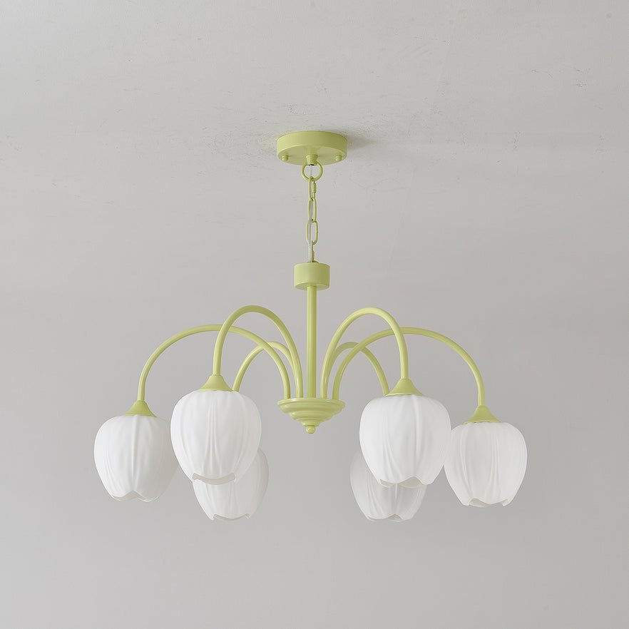 Tulipa Tulip Glass Multi Head Chandelier Ceiling Light