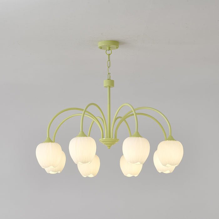 Tulipa Tulip Glass Multi Head Chandelier Ceiling Light