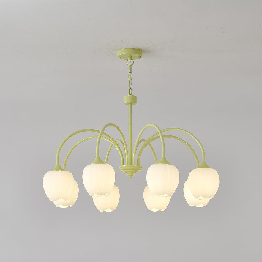 Tulipa Tulip Glass Multi Head Chandelier Ceiling Light