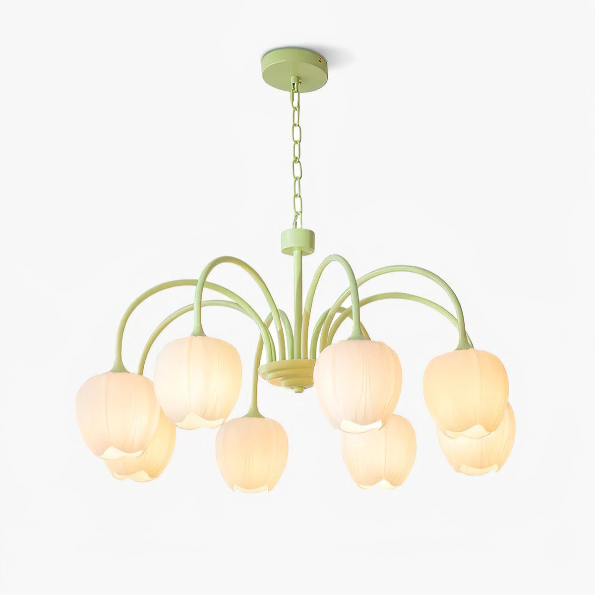 Tulipa Tulip Glass Multi Head Chandelier Ceiling Light